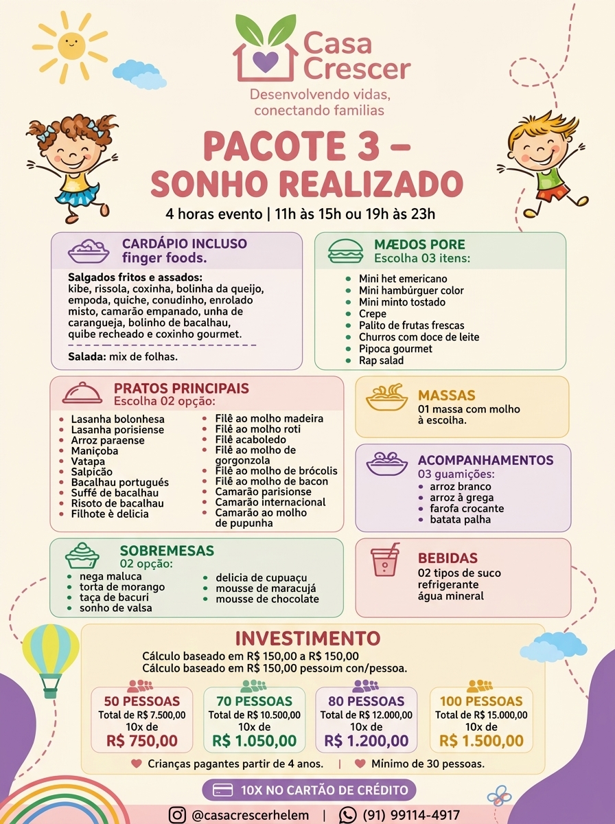 Pacote 3 – Sonho Realizado