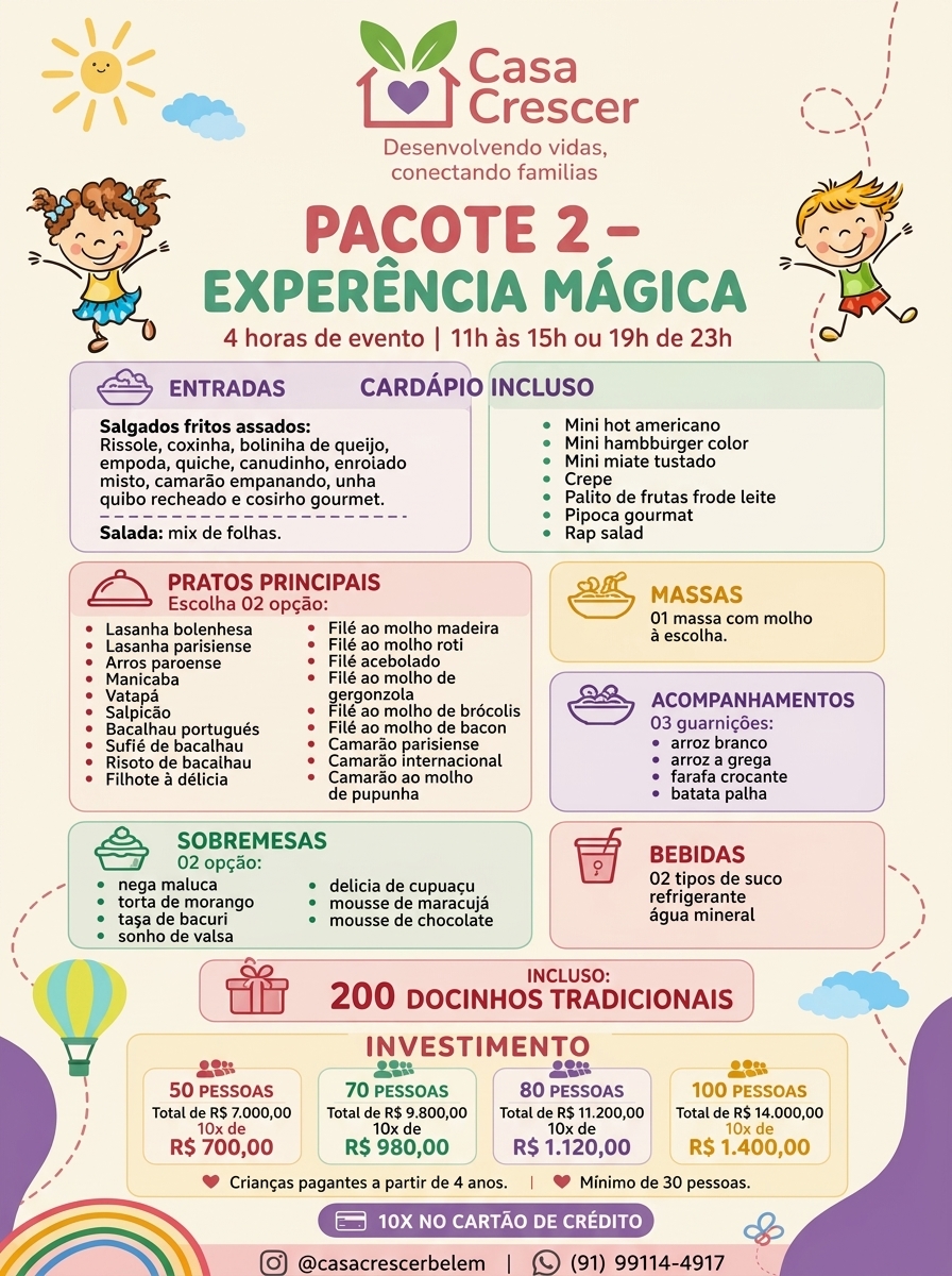 Pacote 2 – Experiência Mágica